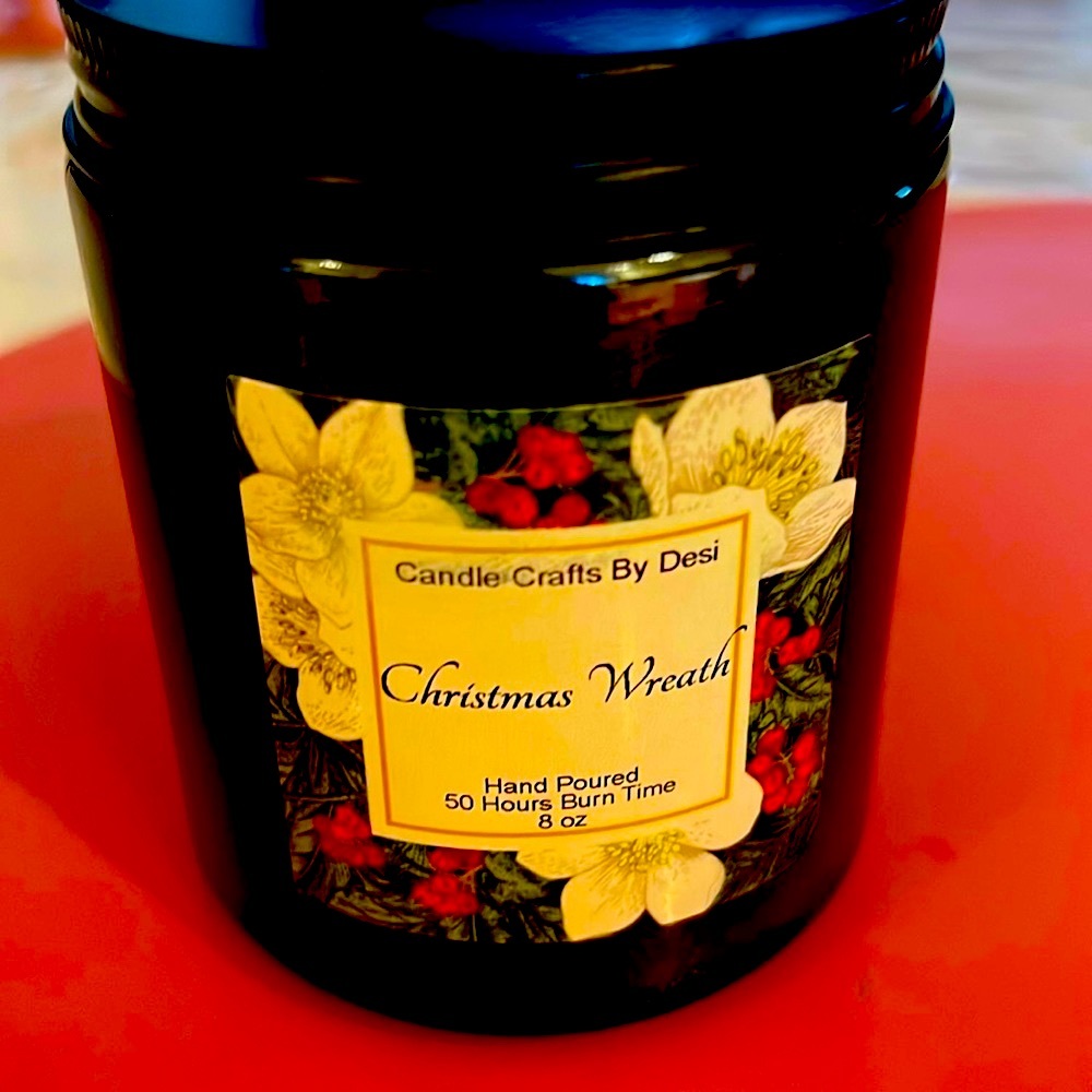 Christmas Wreath Scented Candles